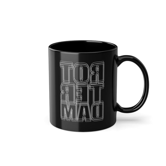 Triple Line Black Mug